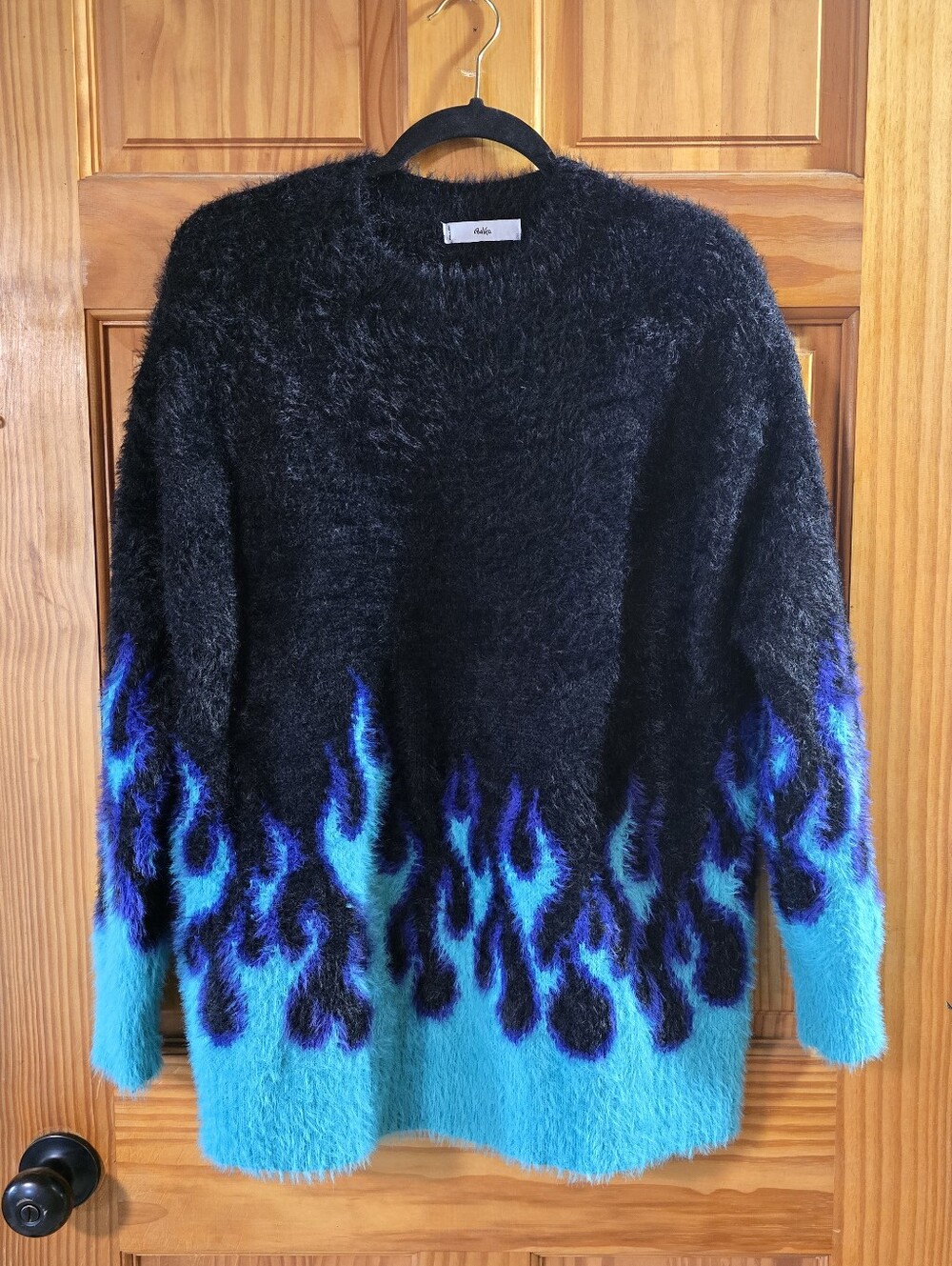 Adika Blue Flame Fuzzy Sweater XL-XXL